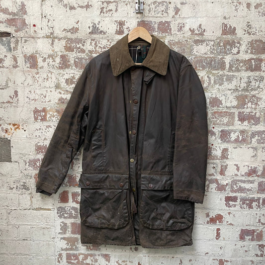 Vintage 1970s Brown Barbour Wax Northumbria Jacket Coat