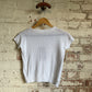 1970s Blank White Ribbed T-Shirt