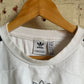 White Adidas Embroidered Sweatshirt Jumper