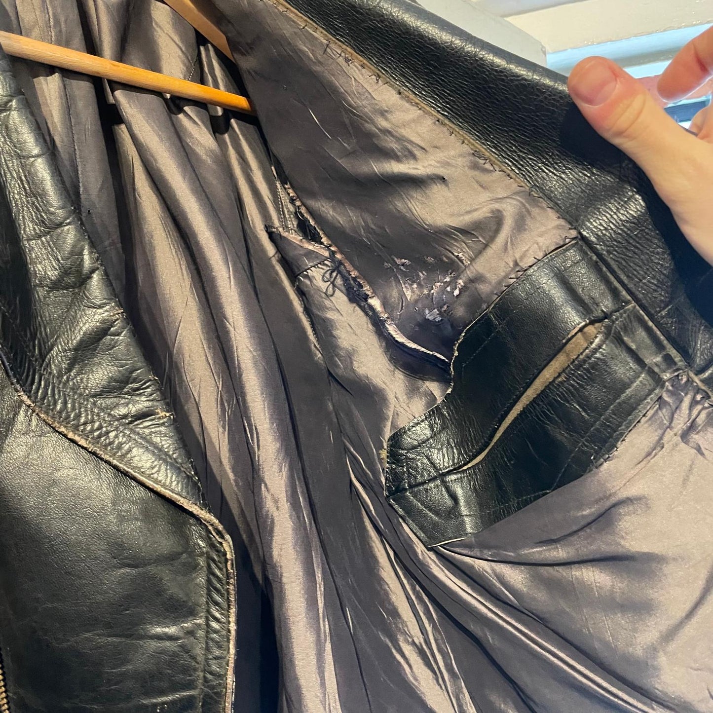 1950s 1960s Black Leather german / British Jacket