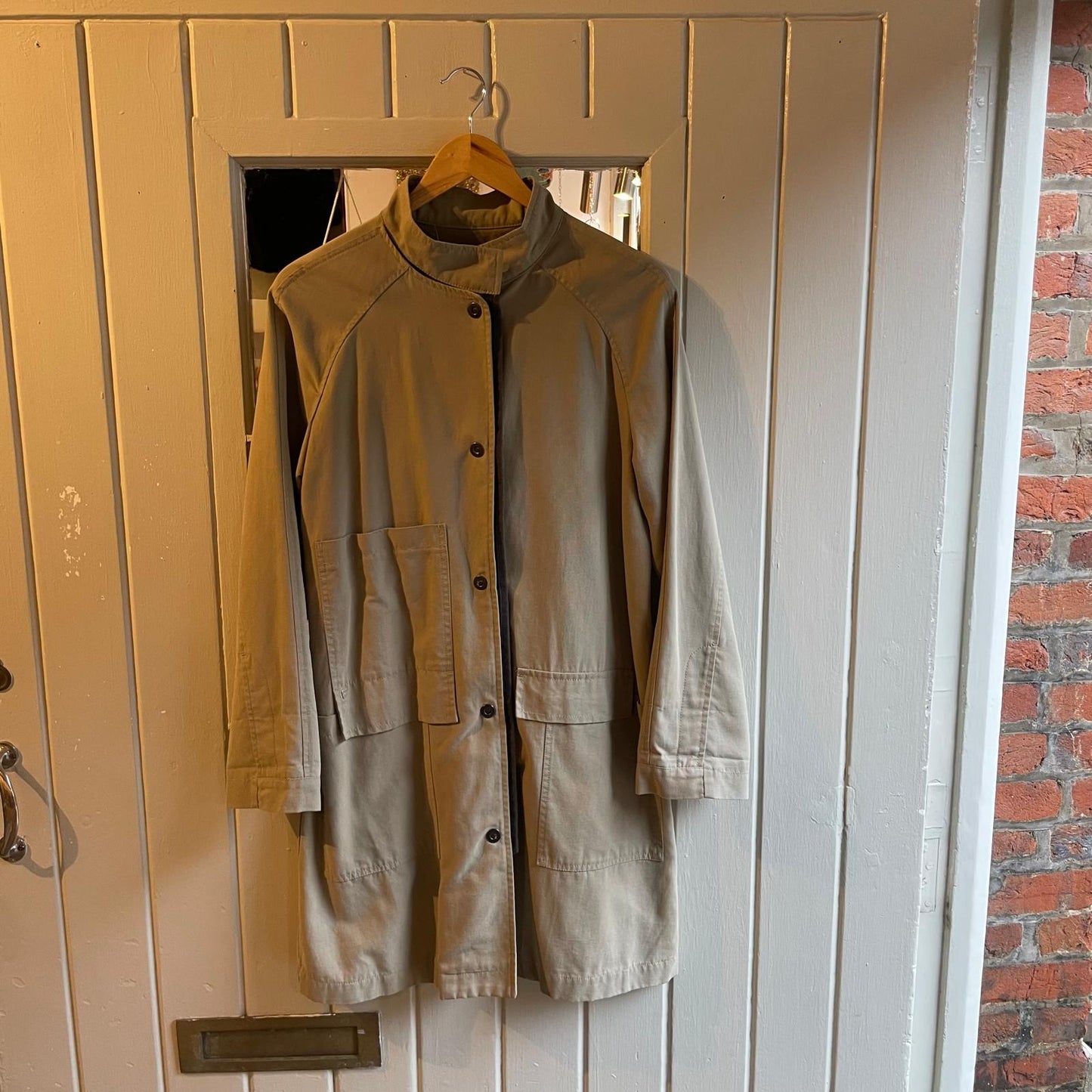 1990s Beige New man Design Cotton Jacket