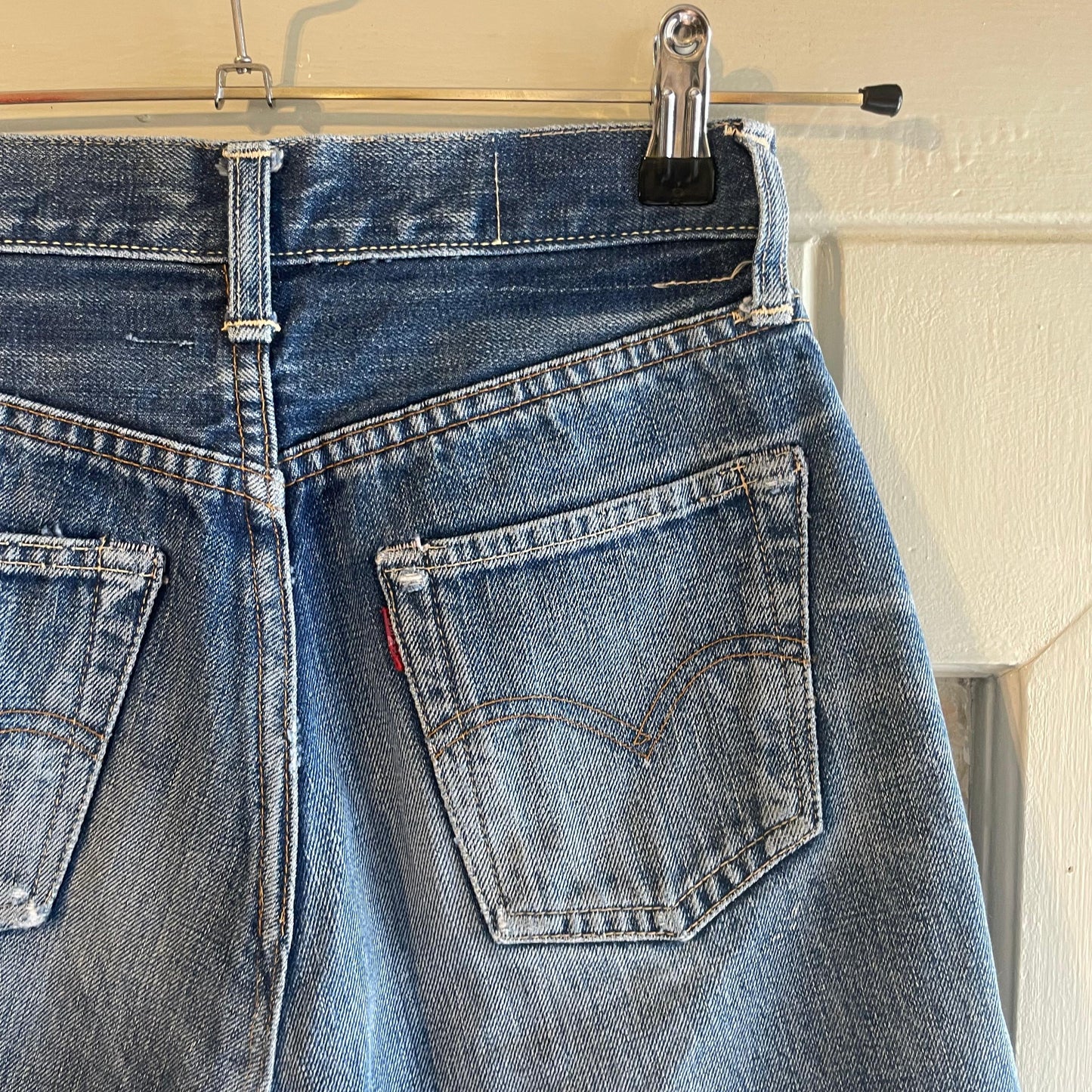 1960s Levis Big E Selvedge Denim Homemade Skirt