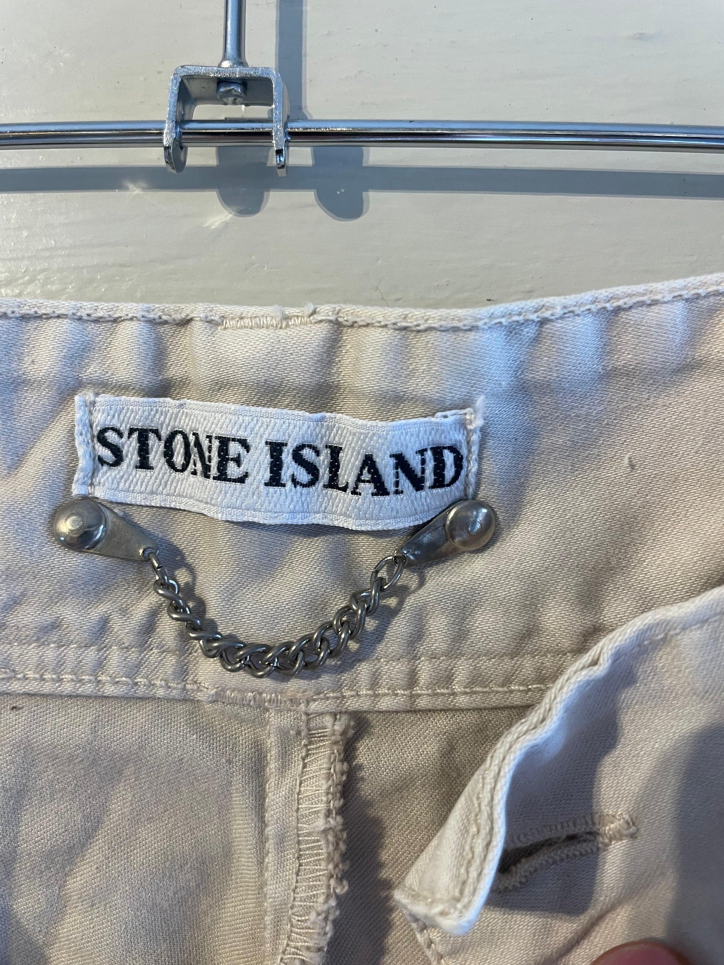 1990s Stone Island Cream Shorts
