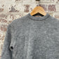 Vintage 1960s Grey Knitted Wool Jumper