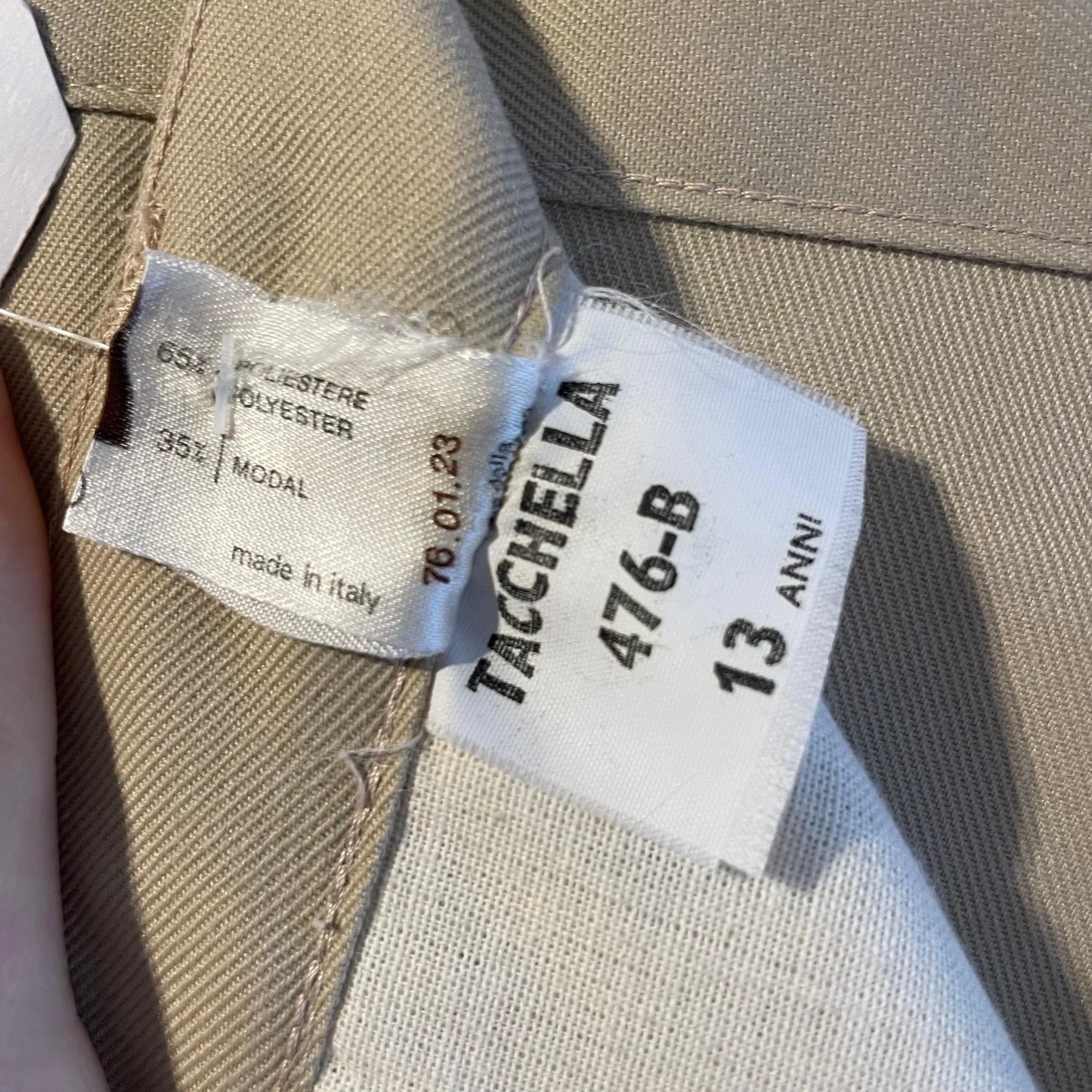 1970s Cream Carrera Flared Cotton Trousers