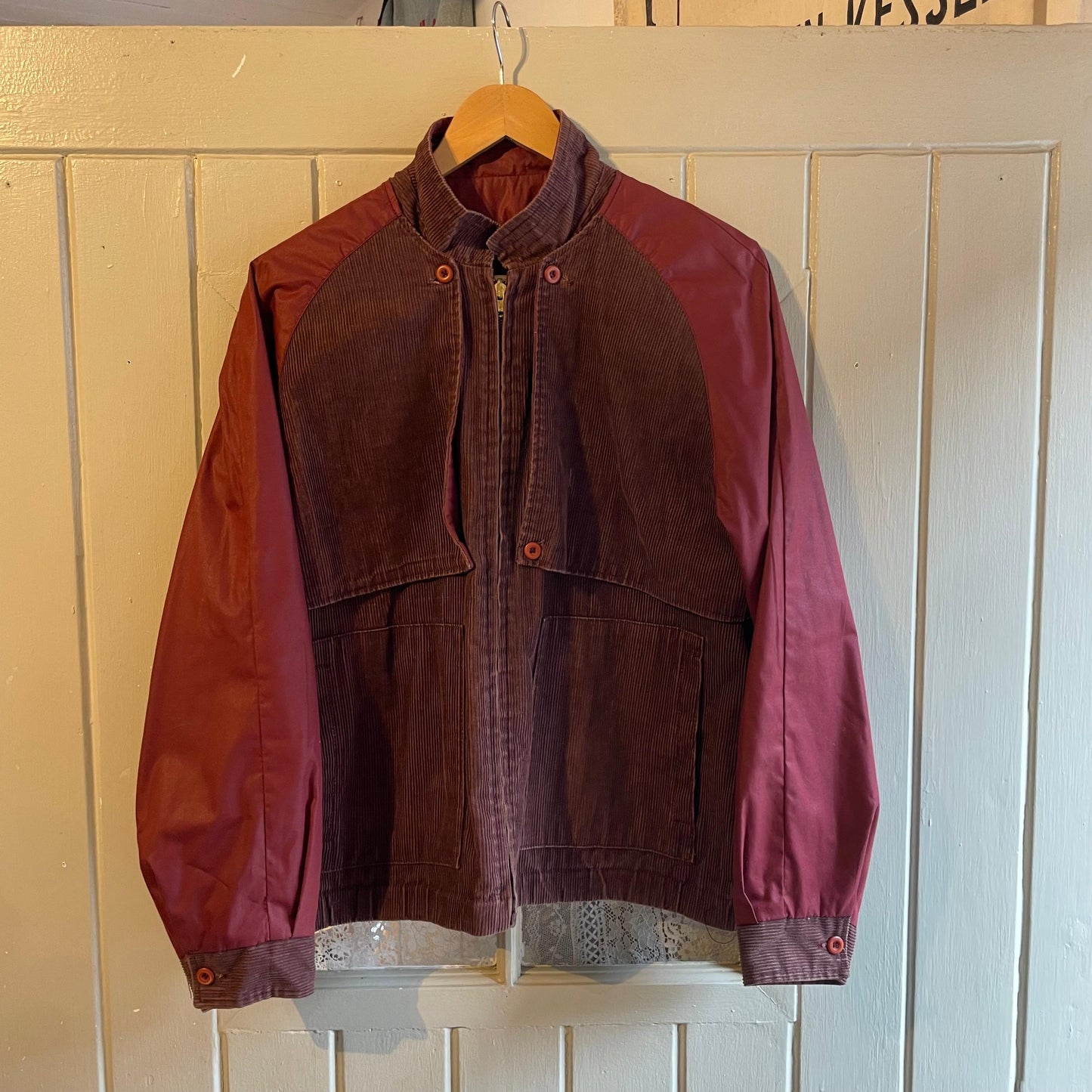 1970s Reversible Maroon Corduroy Unusual Jacket