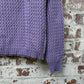 1960s Purple Wool Knitted Jumper