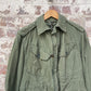 Vintage 1960s Green British Military Combat Smock Jacket Coat