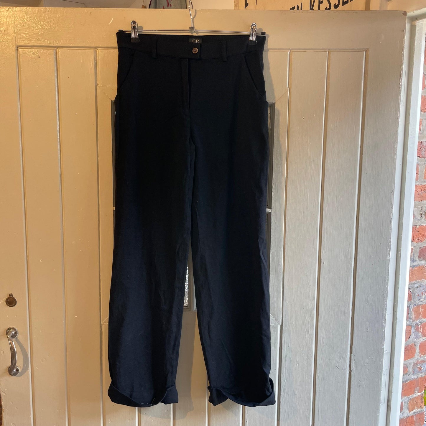 Vintage C.P. Company Black Wool Trousers