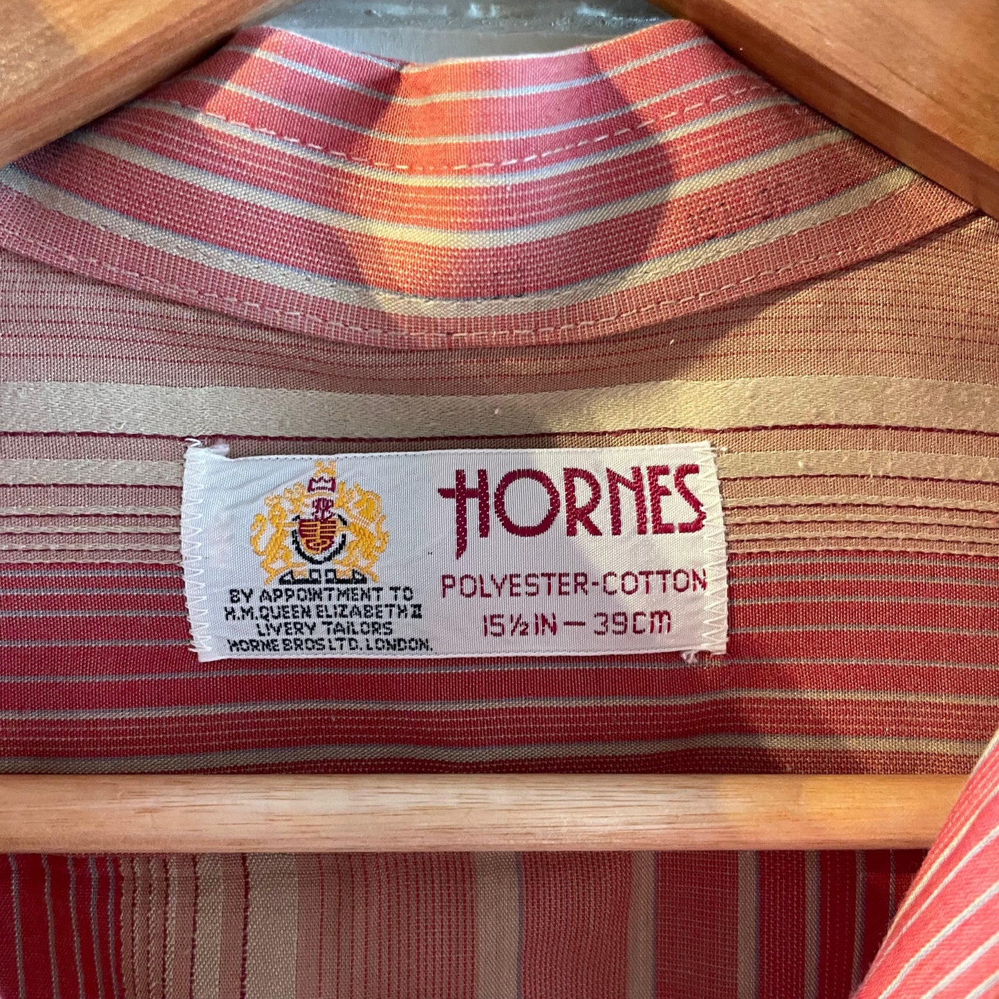 1970s Red Striped Hornes British Shirt