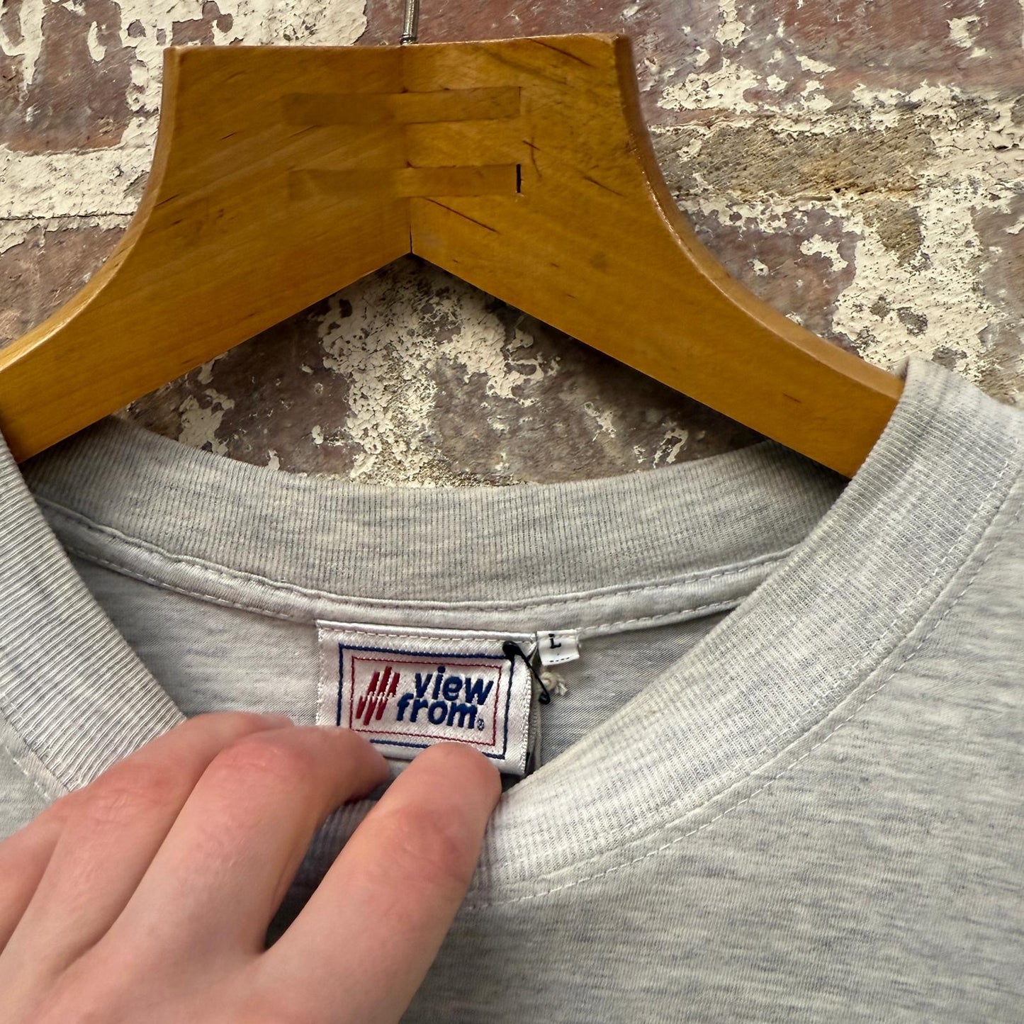 1990s Grey Bupa Great North Run print T-Shirt