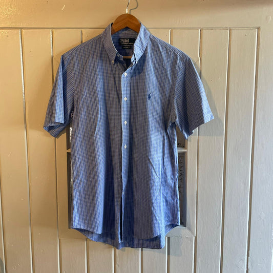 1990s Blue Checkered Ralph Lauren Shirt