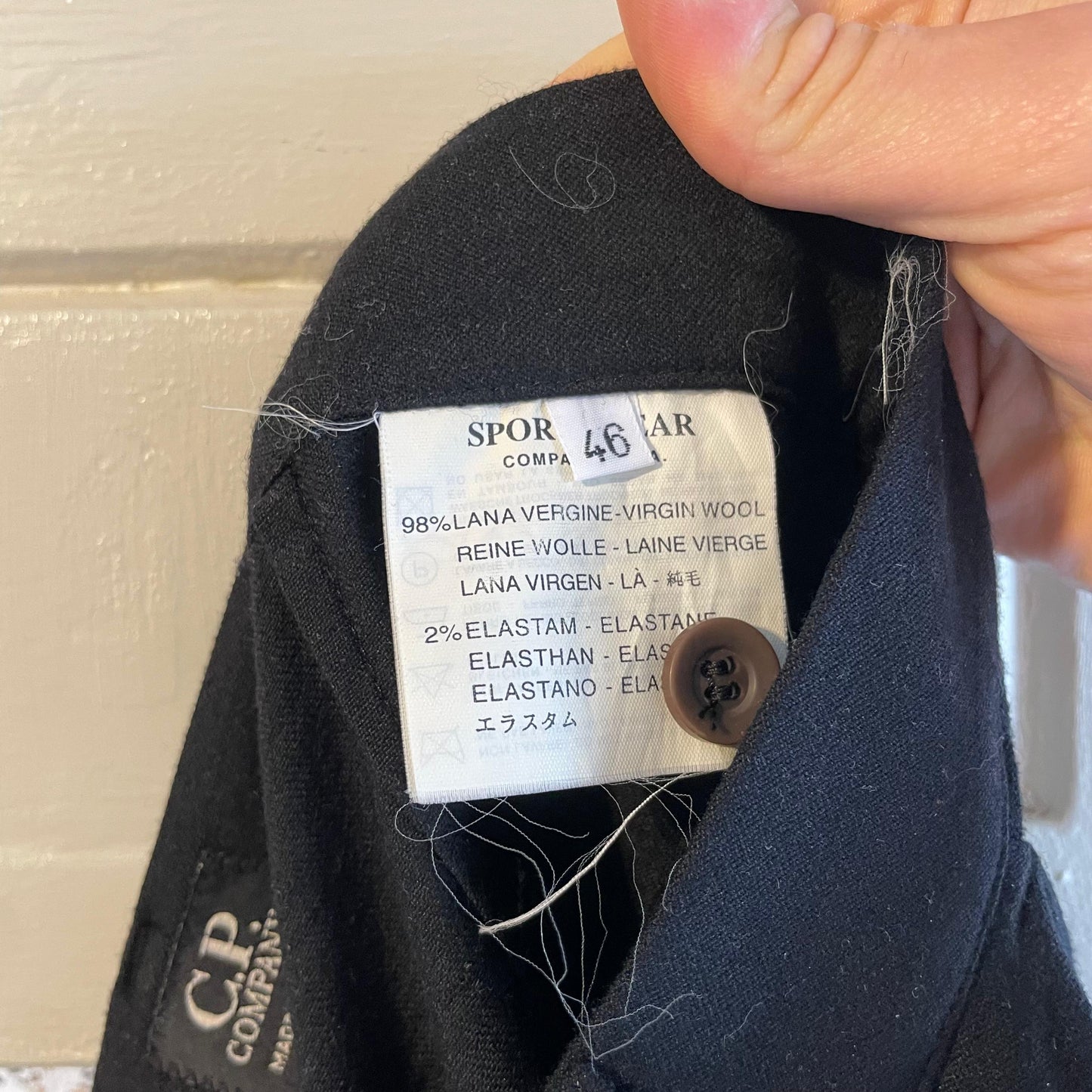 Vintage C.P. Company Black Wool Trousers