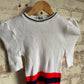 1979s White Knitted Short Sleeved Jumper