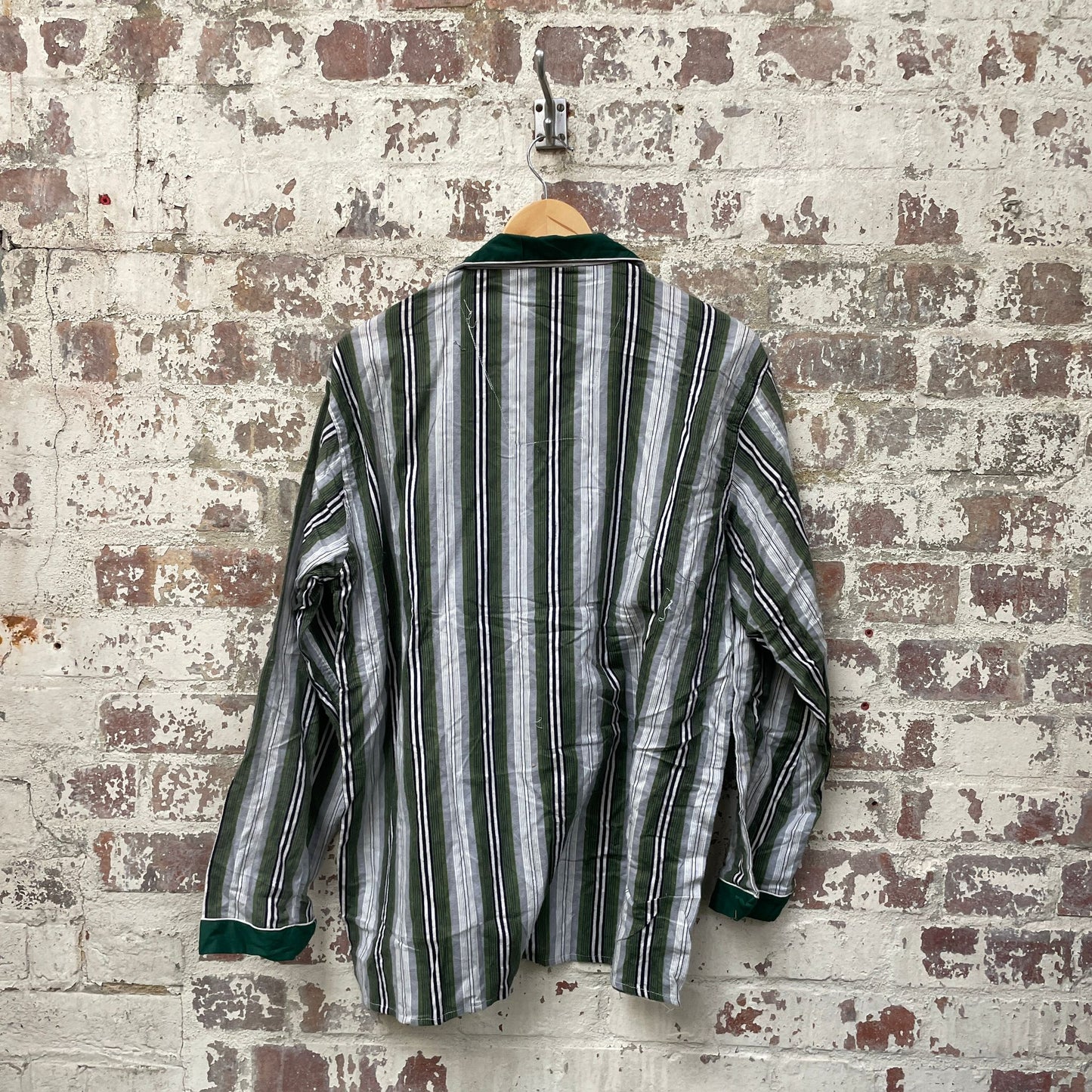 Vintage 1960s 1970s Striped Pyjama Deadstock British Shirt