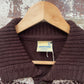 Vintage 1970s 1980s Brown Knitted Cardigan Jumper
