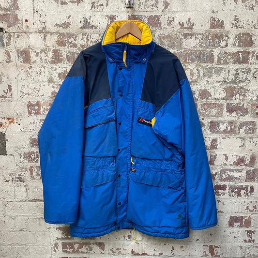 Vintage 1990s Blue Berghaus Ski Padded Track jacket