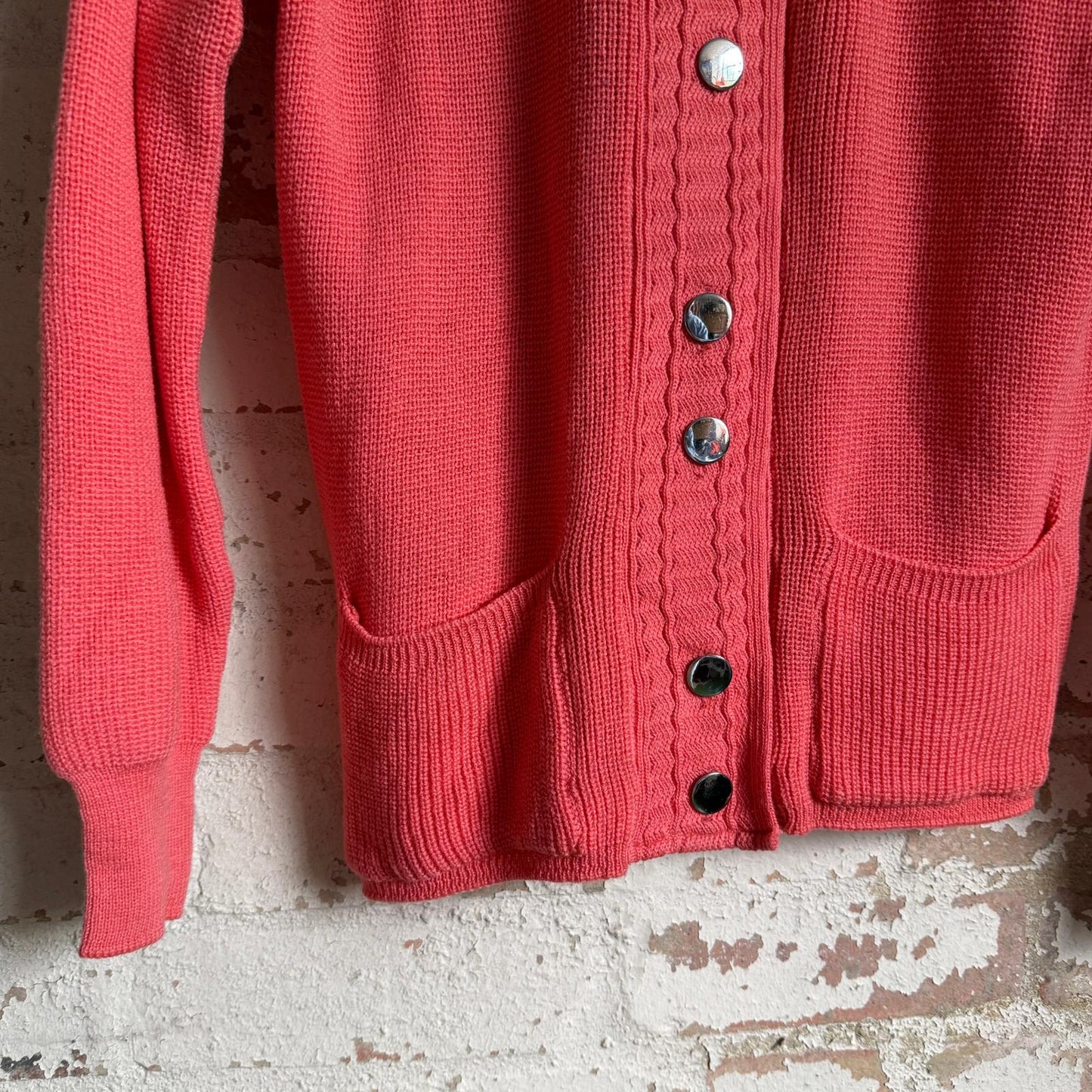 1960s Pink Buttoned Cardigan Jumper