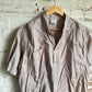 1980s Beige Cotton Detail Button Shirt