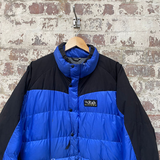 Vintage Blue and Rab Pull Over Puffer Jacket Coat