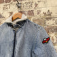 1980s Acid Wash Sherpa Lined Denim Jacket