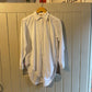 1960s White British Linen Button Up Shirt
