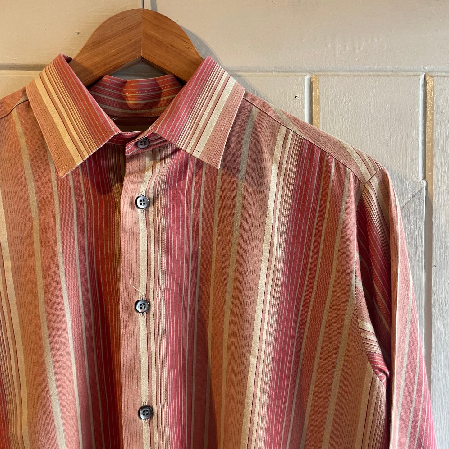 1970s Red Striped Hornes British Shirt
