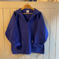 1980s Royal Blue Artist Fisherman Smock Jacket