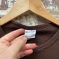 Vintage 1970s 1980s Brown Blank T-Shirt