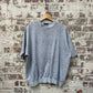 Vintage 1980s 1990s Grey Distressed painter Cut Off Sweatshirt Jumper