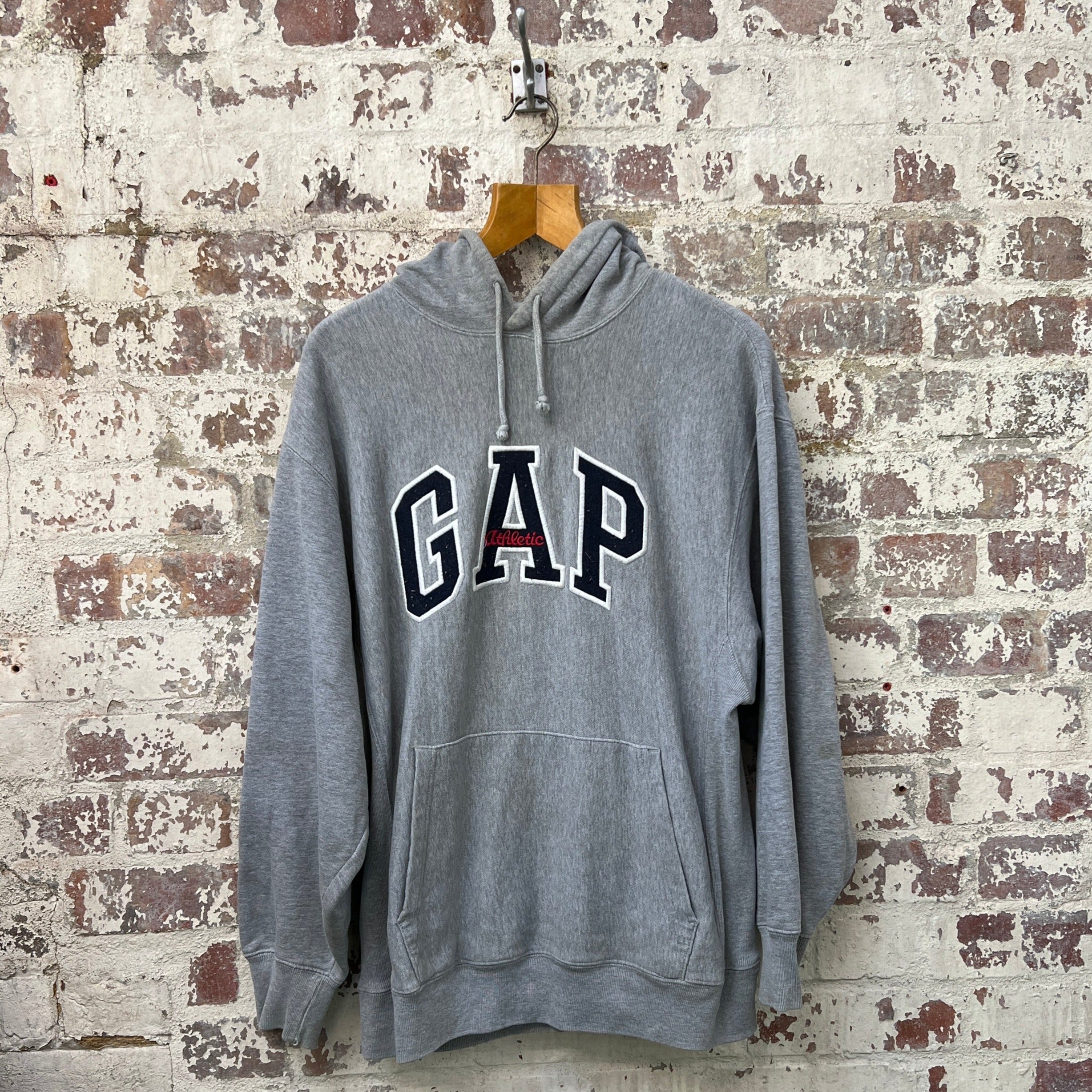 Vintage 1990s GAP Athletics Grey Hoodie Simply Vintage Limited